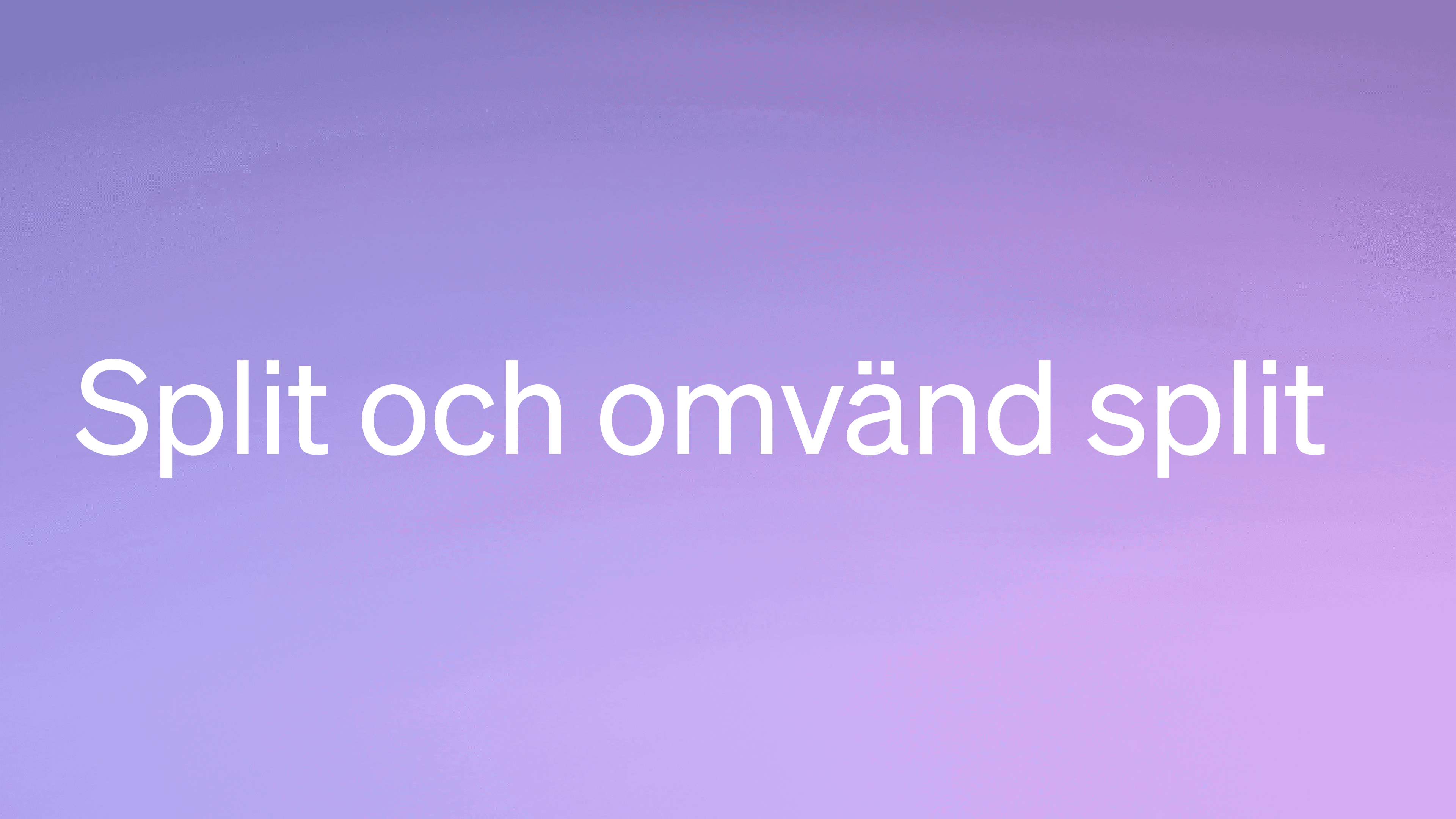 Vad är split och omvänd split – och hur skiljer de sig åt?