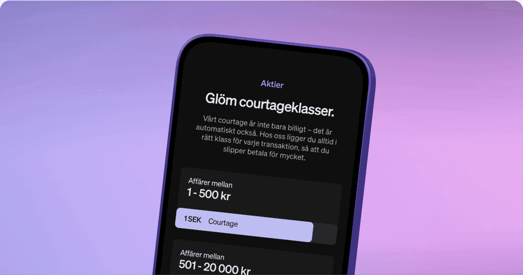 Enkelt & billigt – så fungerar SAVRs courtage