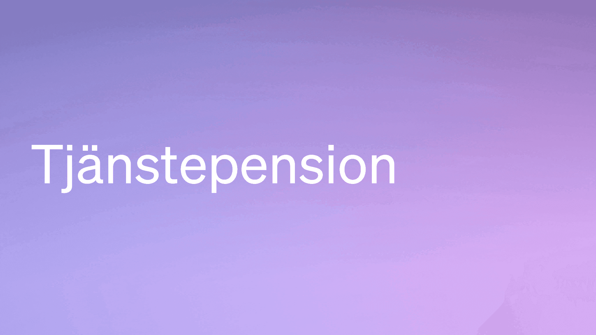 Så funkar tjänstepension